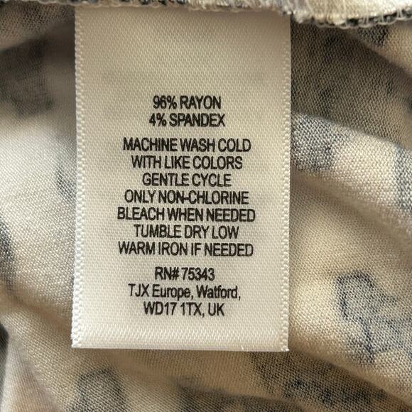 Cynthia rowley blue pattern maxi skirt small stretchy boho - Picture 4 of 5